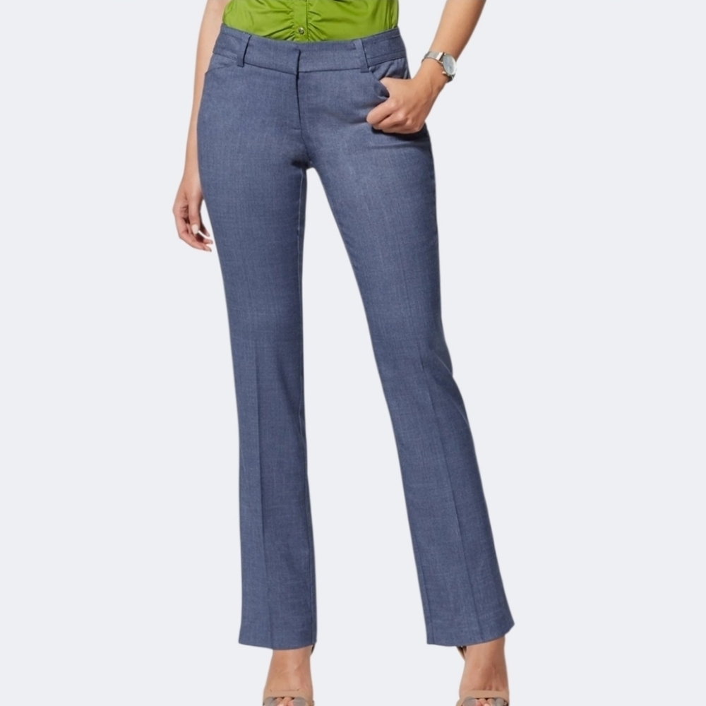 NWT 7th AVENUE Blue Bootcut        Trousers ~size 10 TALL - Picture 2 of 6